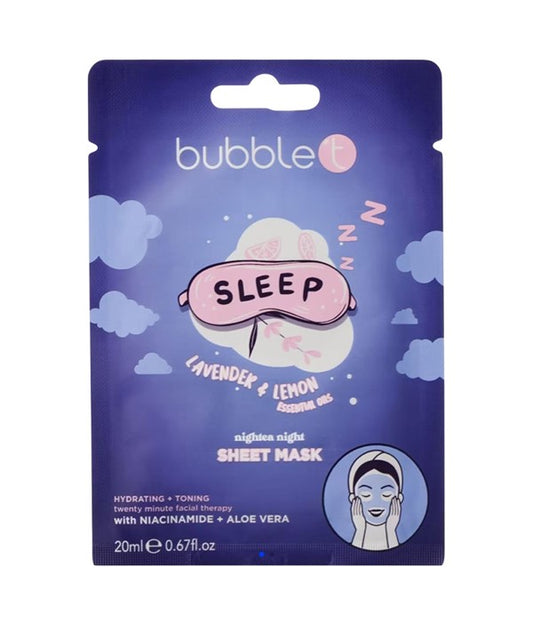 LAVENDER AND LEMON SLEEP NIGHTEA NIGHT SHEET MASK 20 ml Skin Wash Asetena Pa 