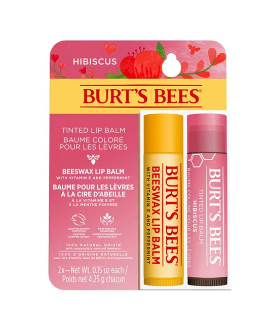 HIBISCUS AND BEESWAX TINTED LIP BALM DUO 2 x 4.25 g Lips Asetena Pa 