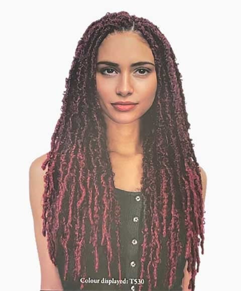 3X EAZI PACK SYN BUTTERFLY LOCS 14 18 22 Color 1B Hair for Braid Extensions Asetena Pa 