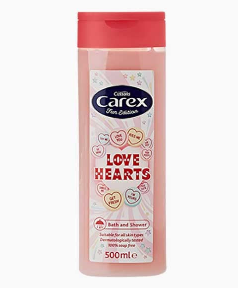 CAREX FUN EDITION LOVE HEARTS SHOWER GEL 500 ml Body Care Asetena Pa 