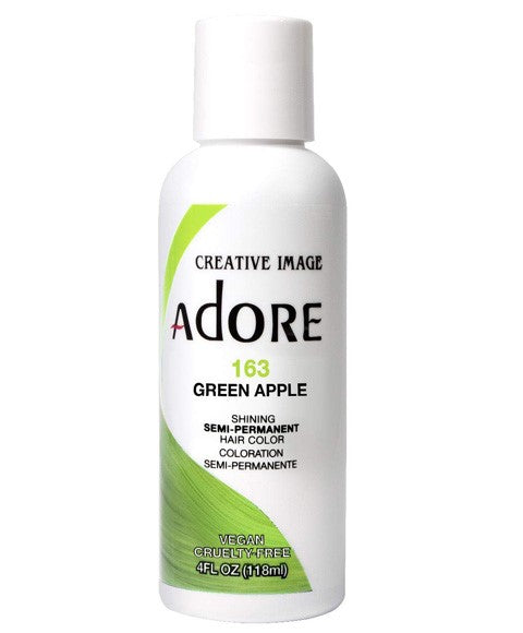 ADORE SHINING SEMI PERMANENT HAIR COLOR GREEN APPLE 118 ml Hair Color Asetena Pa 