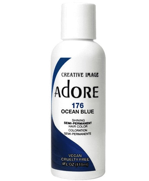 ADORE SHINING SEMI PERMANENT HAIR COLOR OCEAN BLUE 118 ml Hair Color Asetena Pa 