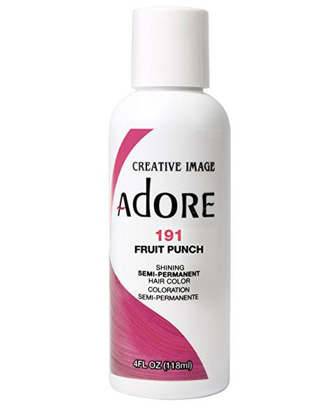 ADORE SHINING SEMI PERMANENT HAIR COLOR FRUIT PUNCH 118 ml Hair Color Asetena Pa 