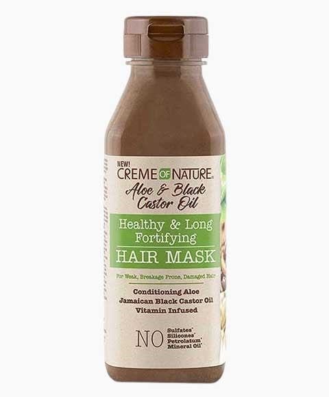ALOE AND BLACK CASTOR OIL FORTIFYING HAIR MASK 355 ml Treatments Asetena Pa 