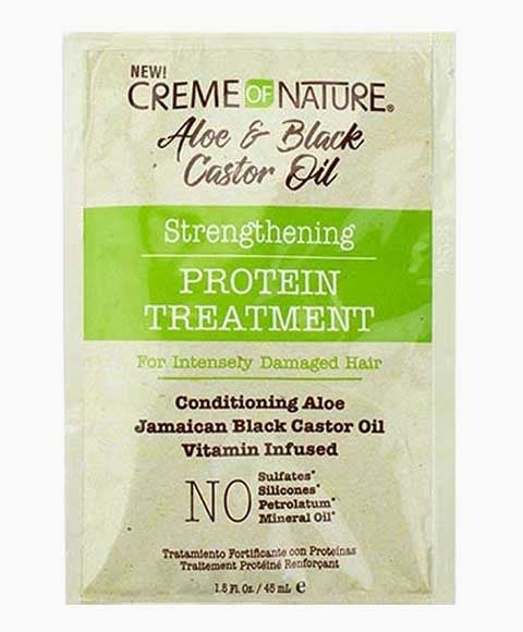 ALOE AND BLACK CASTOR OIL STRENGTHENING PROTEIN TREATMENT 45 ml Treatments Asetena Pa 