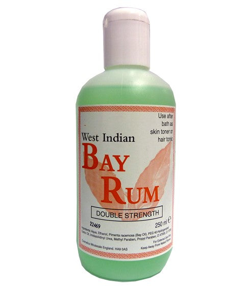 WEST INDIAN DOUBLE STRENGTH BAY RUM 250 ml Skin Treatments Asetena Pa 