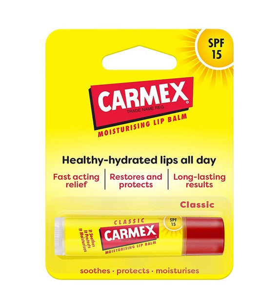 CARMEX MOISTURISING LIP BALM STICK CLASSIC 4.25 g Lips Asetena Pa 