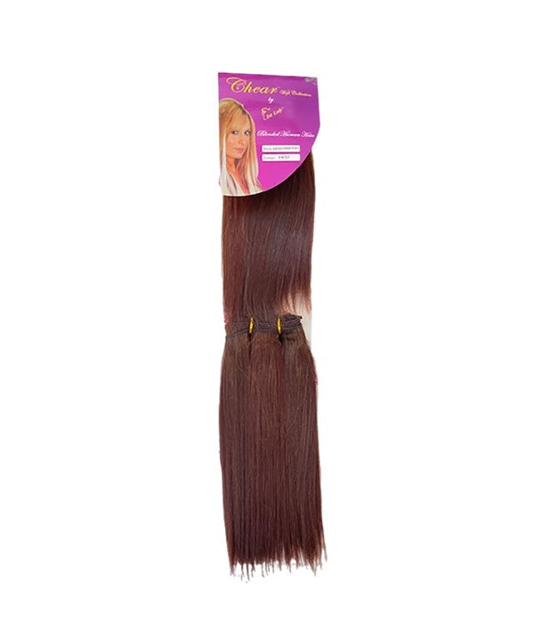 CHEAR BLENDED HUMAN HAIR 2 IN 1 EURO SILKY STRAIGHT 8 Color 1 Synthetic Weave Hair Asetena Pa 