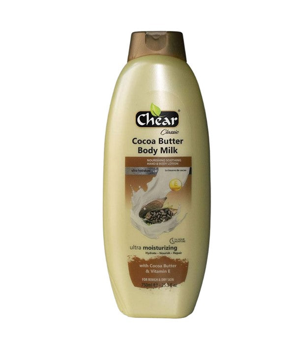 CHEAR COCOA BUTTER BODY LOTION 750 ml Skin Moisturizing Asetena Pa 