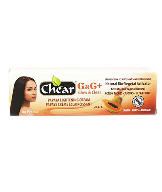 CHEAR G AND C GLOW AND CLEAR PAPAYA CREAM 50 g Skin Moisturizing Asetena Pa 