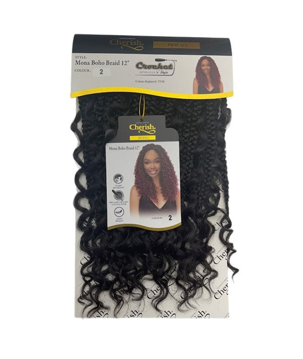CHERISH SYNTHETIC MONA BOHO BRAID 12 inch Color 2 Hair for Braid Extensions Asetena Pa 
