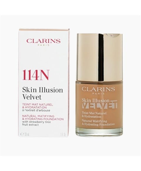 SKIN ILLUSION VELVET NATURAL MATIFYING AND HYDRATING FOUNDATION 30 ML Color 114N Foundation Asetena Pa 
