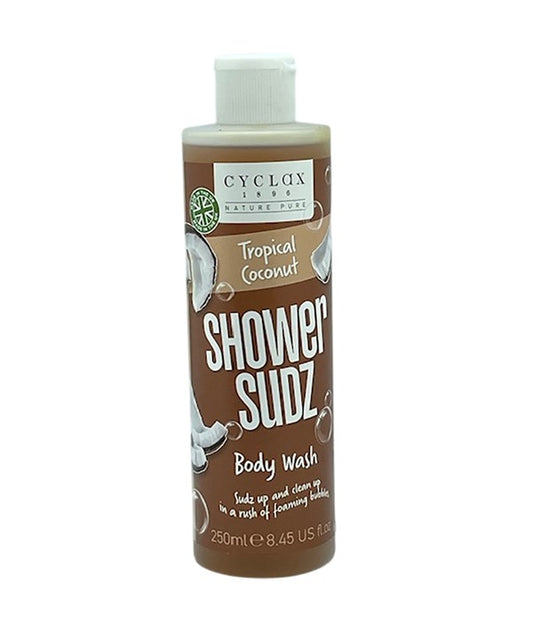 CYCLAX TROPICAL COCONUT SHOWER SUDZ BODY WASH 250 ml Body Care Asetena Pa 