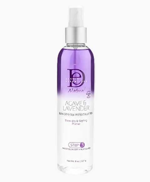 DESIGN ESSENTIALS NATURAL AGAVE AND LAVENDER STEP 3 BLOW DRY STYLING PRIMER 227 g Sprays, Serums and Oils Asetena Pa 