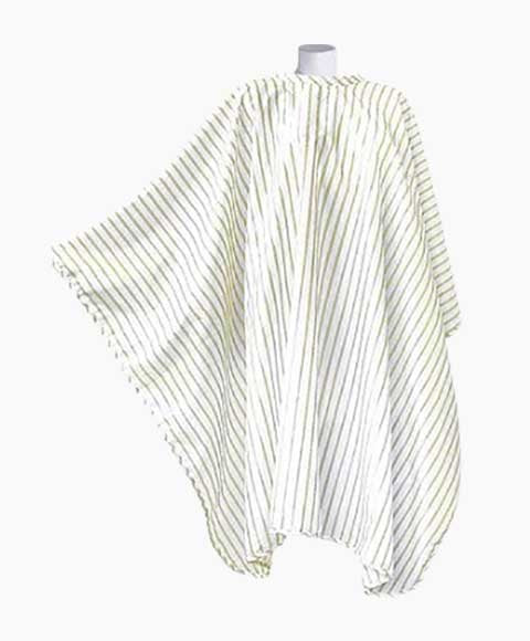 DMI VINTAGE BARBER CAPE GOLD ON WHITE Salon Accessories Asetena Pa 