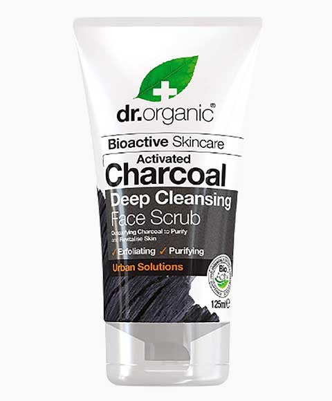 BIOACTIVE SKINCARE ACTIVATED CHARCOAL DEEP CLEANSING FACE SCRUB 125 ml Vegan Skincare Asetena Pa 
