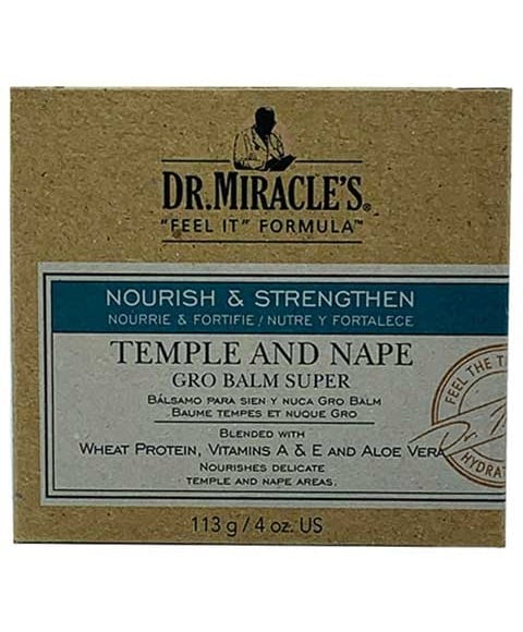 DR. MIRACLES TEMPLE N NAPE GRO BALM SUPER 113 g (Pack of 3) Treatments Asetena Pa 