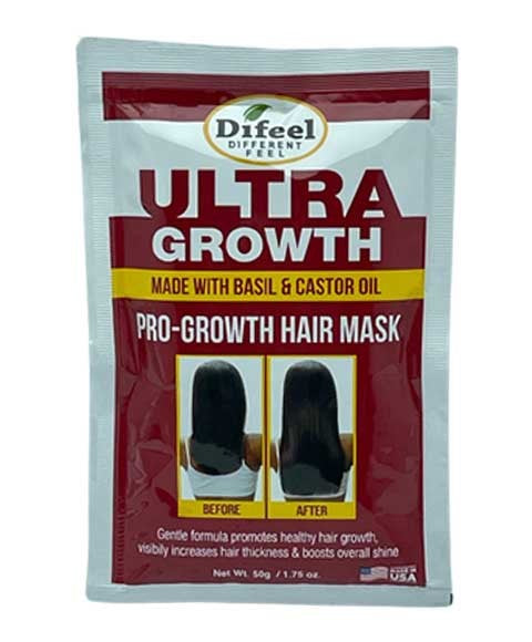 DIFEEL ULTRA GROWTH HAIR MASK WITH BASIL AND CASTOR OIL SACHET 50 g Treatments Asetena Pa 