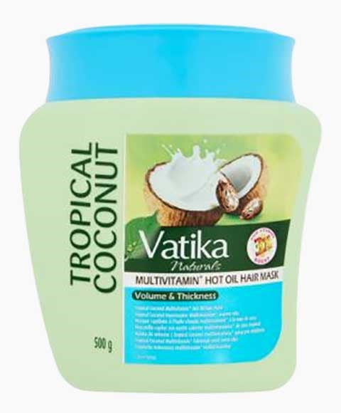 VATIKA NATURALS TROPICAL COCONUT MULTIVITAMIN HOT OIL HAIR MASK 500 g Treatments Asetena Pa 