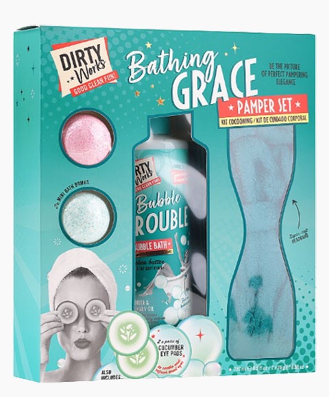 DIRTY WORKS BATHING GRACE PAMPER SET Skin Moisturizing Asetena Pa 