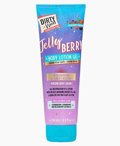 DIRTY WORKS JELLY BERRY BODY LOTION GEL 250 ml Skin Moisturizing Asetena Pa 