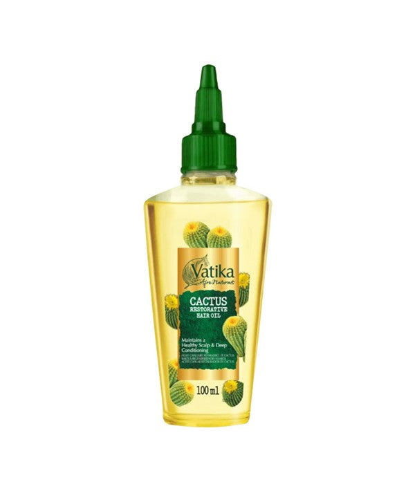 VATIKA AFRO NATURALS CACTUS RESTORATIVE HAIR OIL 100 ml Sprays, Serums and Oils Asetena Pa 