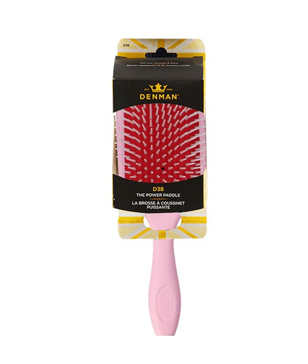 THE POWER PADDLE BRUSH D38 PASTEL PINK Hair Brushes and Combs Asetena Pa 