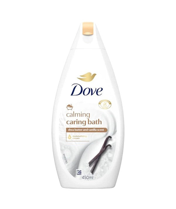 DOVE CALMING CARING BATH WITH SHEA BUTTER AND VANILLA SCENT 450 ml Skin Moisturizing Asetena Pa 
