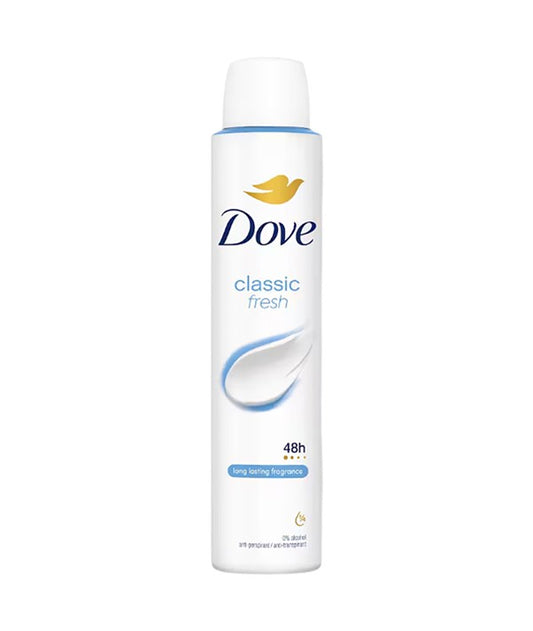DOVE CLASSIC FRESH 48H ANTIPERSPIRANT DEODORANT SPRAY 200 ml Body Care Asetena Pa 