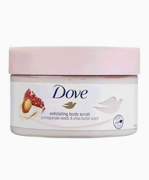 DOVE EXFOLIATING BODY SCRUB POMEGRANATE SEEDS AND SHEA BUTTER SCENT 225 ml Skin Moisturizing Asetena Pa 