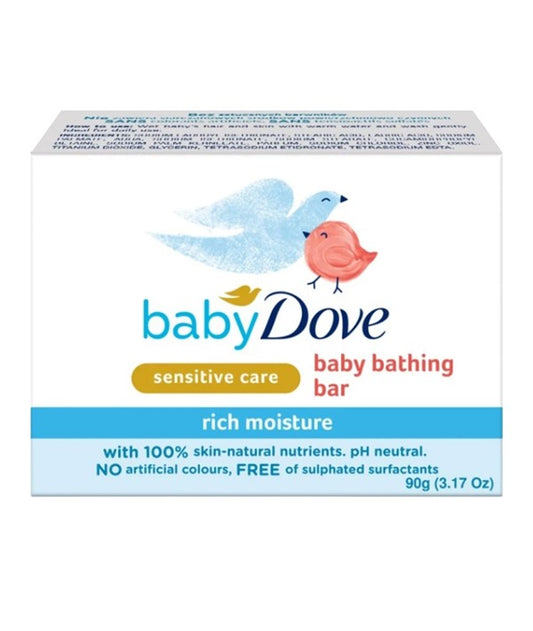 BABY DOVE SENSITIVE CARE RICH MOISTURE BABY BATHING BAR 90 g Kids Skincare Asetena Pa 