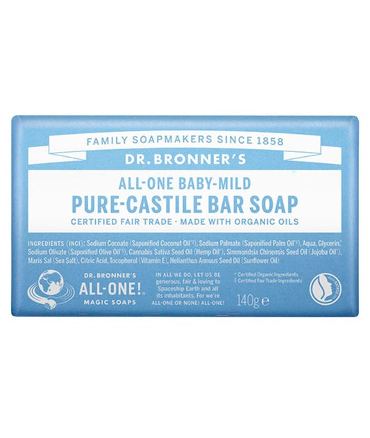 ALL ONE BABY MILD PURE CASTILE BAR SOAP 140 g Body Care Asetena Pa 