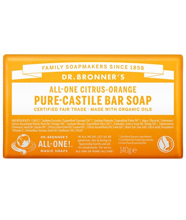 ALL ONE CITRUS ORANGE PURE CASTILE BAR SOAP 140 g Body Care Asetena Pa 