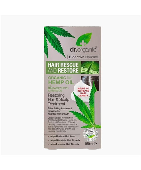 BIOACTIVE HAIRCARE ORGANIC HEMP OIL RESTORING HAIR AND SCALP TREATMENT 150 ml Treatments Asetena Pa 