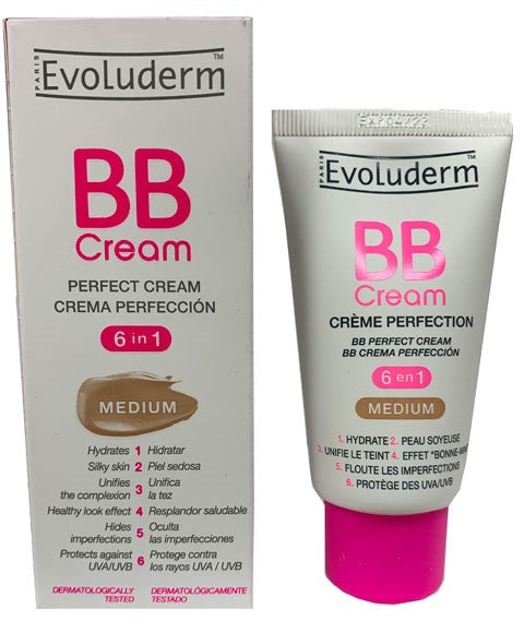 PERFECT 6 IN 1 BB CREAM 50 ml Color Medium Foundation Asetena Pa 