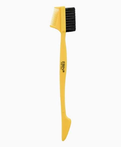 24 HOUR EDGE TAMER 3 IN 1 EDGE BRUSH REGULAR TYPE EBNRT3  Color YELLOW Hair Brushes and Combs Asetena Pa 
