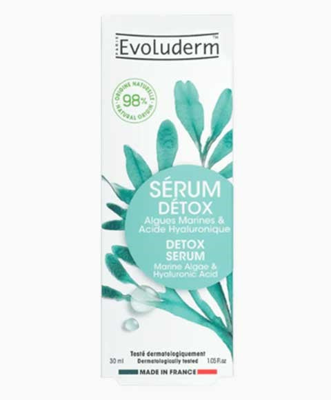 EVOLUDERM DETOX SERUM WITH MARINE ALGAE AND HYALURONIC ACID 30 ML Skin Treatments Asetena Pa 