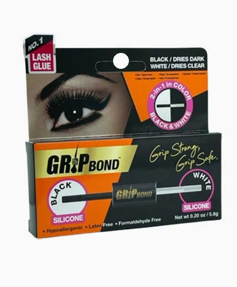 GRIP BOND 2IN1 BLACK AND WHITE SILICON EYE LASH ADHESIVE 5.8 g Color Black/White Eye Makeup Asetena Pa 