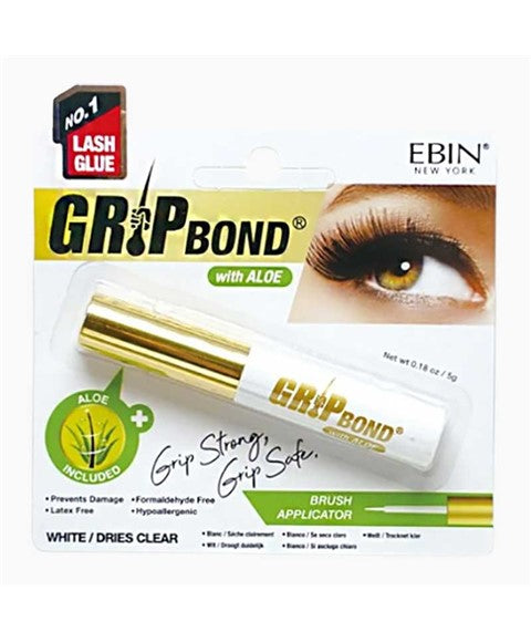 EBIN NEW YORK GRIP BOND ALOE WHITE LASH GLUE 5 g Eye Makeup Asetena Pa 