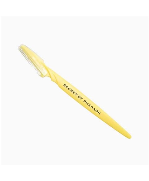 SECRET OF PHARAOH PRECISION BROW RAZOR CER03 1 pc Color YELLOW Salon Accessories Asetena Pa 