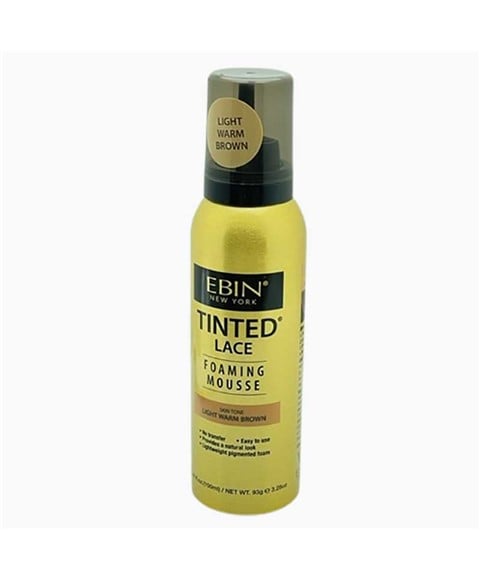 EBIN NEW YORK TINTED LACE FOAMING MOUSSE 100 ml Color Medium Brown 1 Hair Styling Asetena Pa 