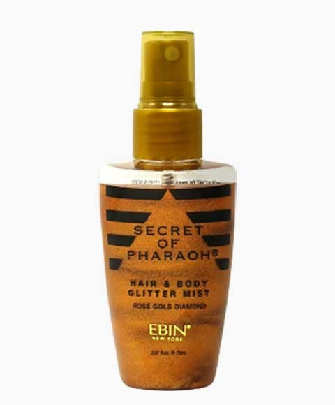 SECRET OF PHARAOH HAIR AND BODY GLITTER MIST ROSE GOLD DIMOND 70 ml Blush And Highligter Asetena Pa 