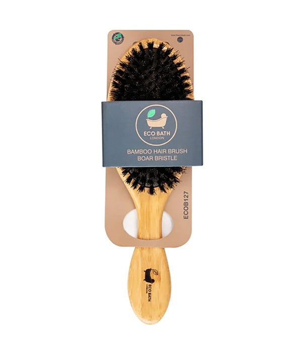 BAMBOO HAIR BRUSH BOAR BRISTLE Hair Brushes and Combs Asetena Pa 