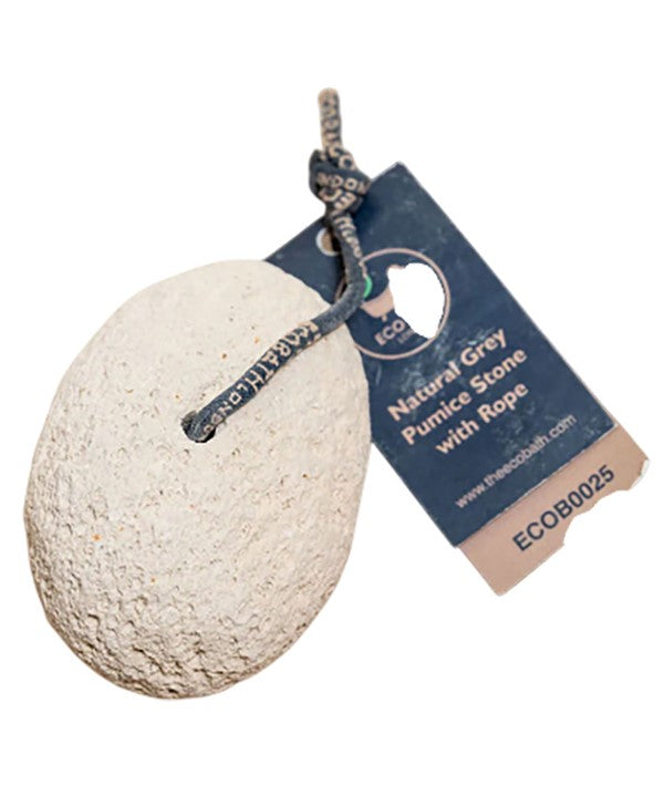 NATURAL GREY PUMICE STONE WITH ROPE Skin Wash Asetena Pa 
