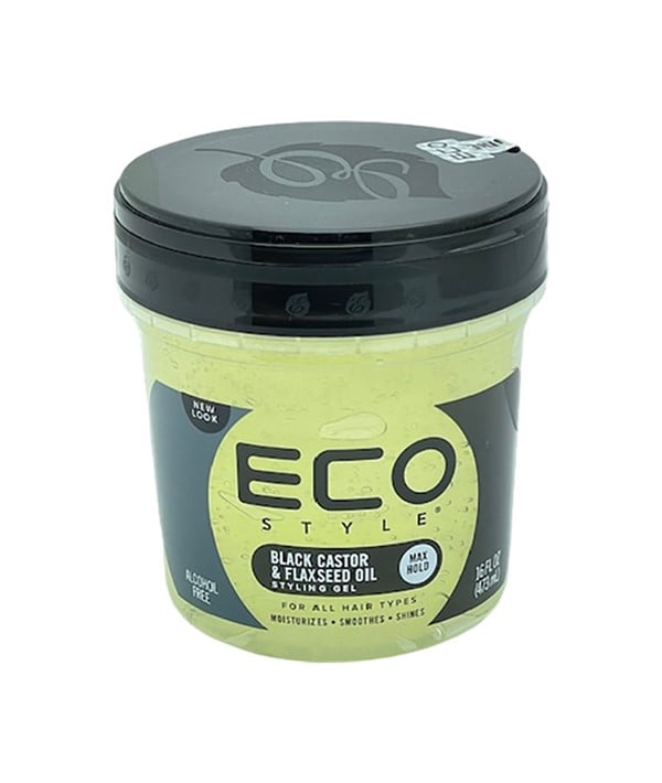 ECO STYLE BLACK CASTOR OIL AND FLAX SEED OIL STYLING GEL 355 ml Hair Styling Asetena Pa 