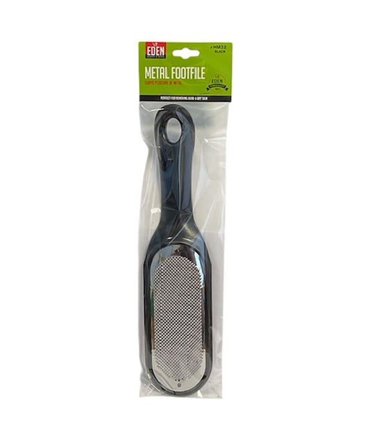 EDEN PROFESSIONAL QUALITY METAL FOOT FILE FOR DEAD AND DRY SKIN HM32  Color Black Pedicure and Manicure Asetena Pa 