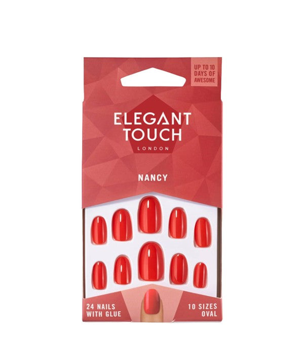 ELEGANT TOUCH NANCY NAIL WITH GLUE 24 Nails Nails Asetena Pa 
