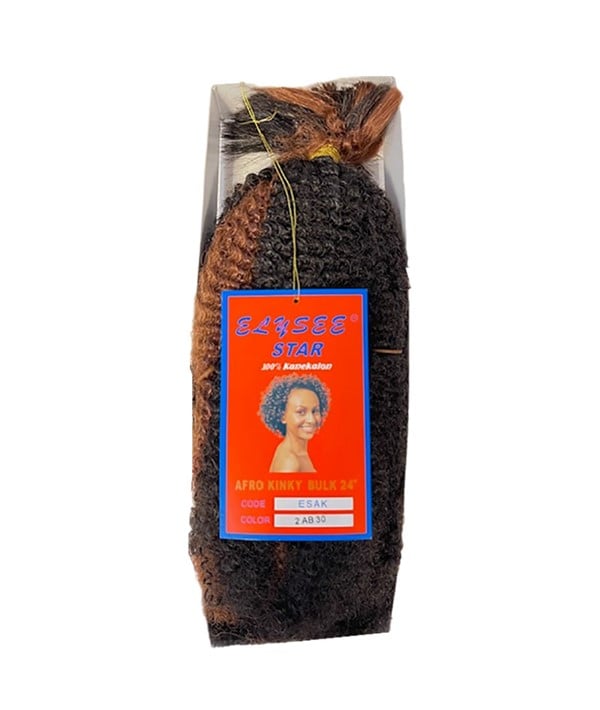 ELYSEE STAR SYNTHETIC AFRO KINKY BULK 12 Color 2 Hair for Braid Extensions Asetena Pa 