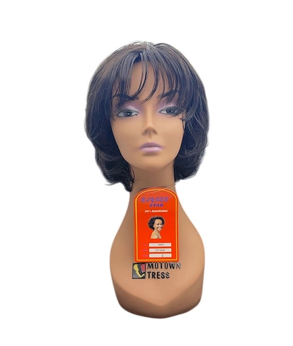 ELYSEE STAR SYNTHETIC IMAN WIG  Color 33 Synthetic Hair Wigs Asetena Pa 