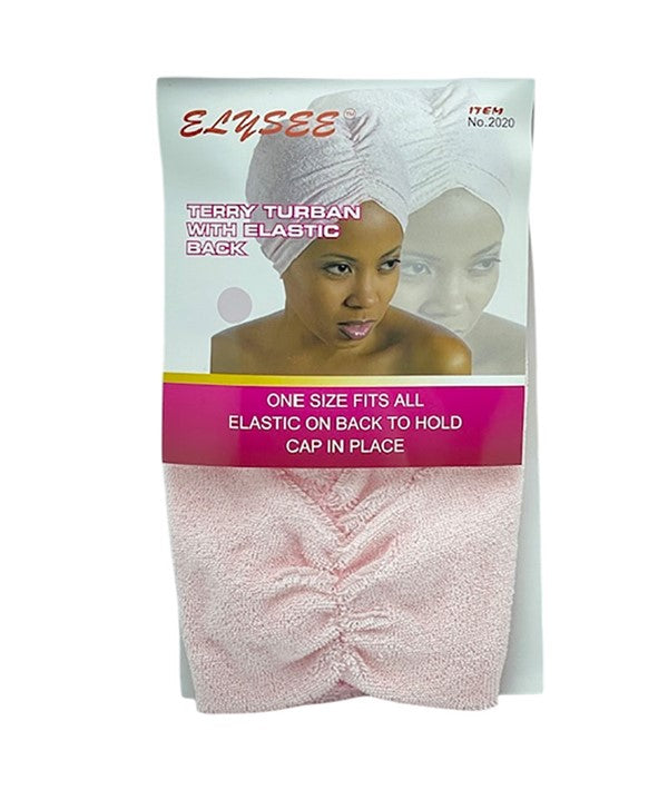 ELYSEE STAR TERRY TURBAN WITH ELASTIC BACK 2020 Durags and Caps Asetena Pa 